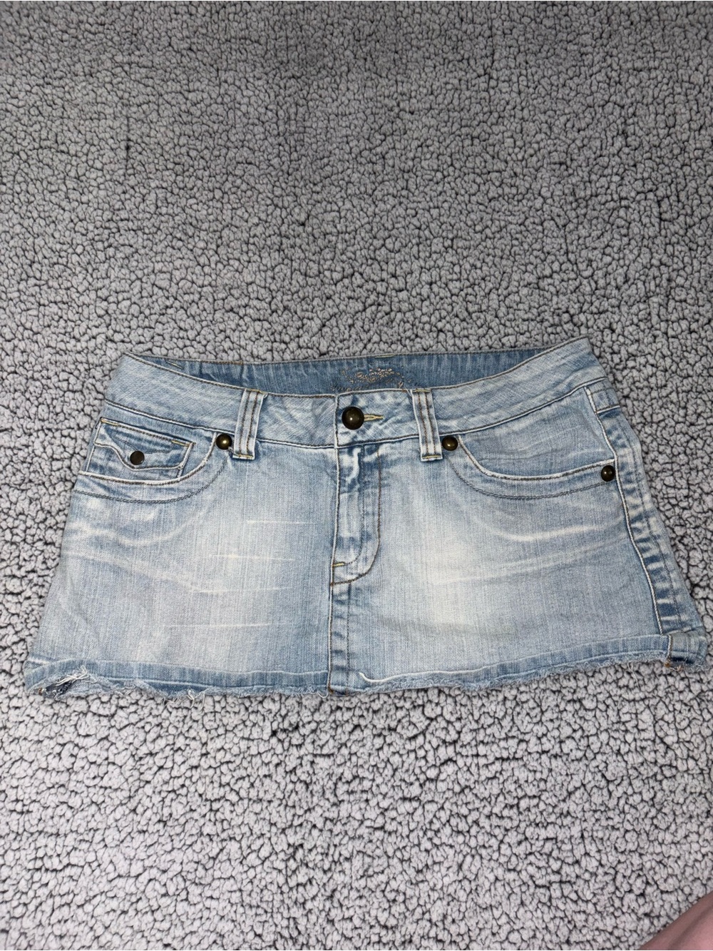 American Rag Light Blue Denim Mini Skirt